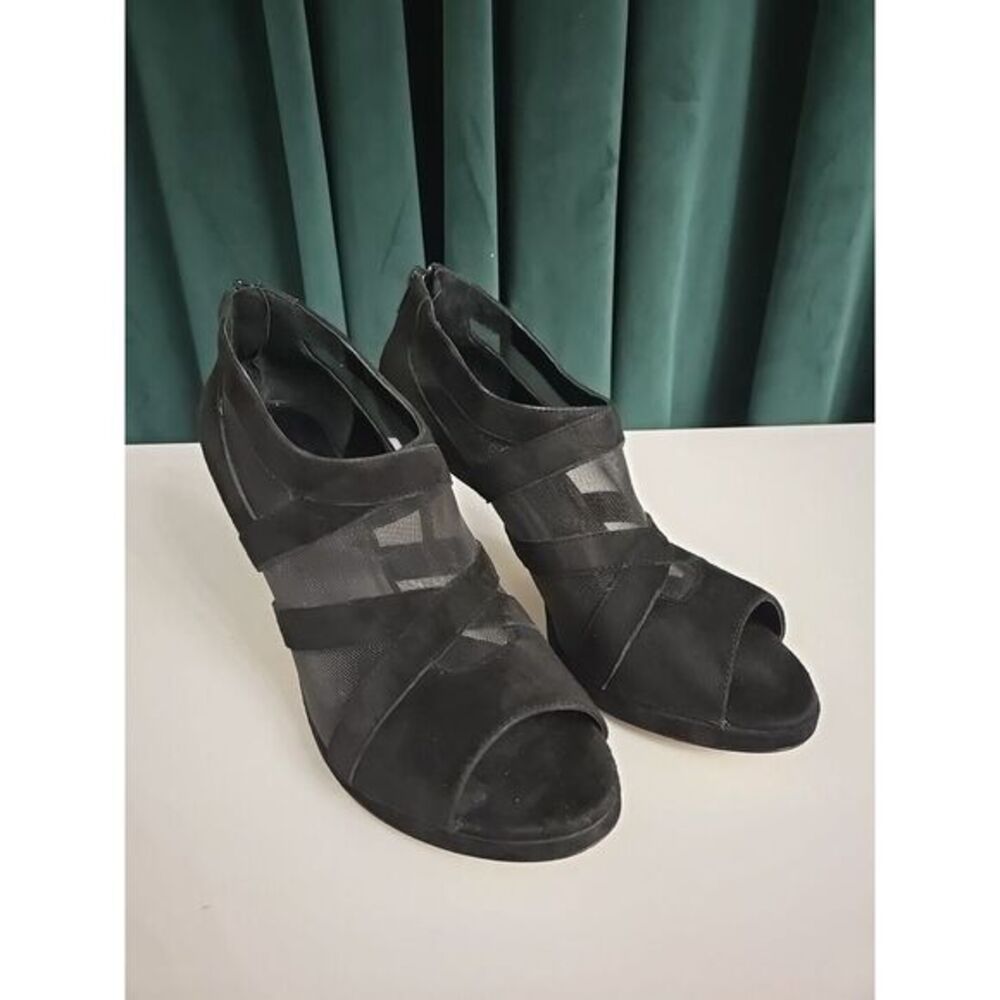 Vaneli Suede Heels/Bootie With Peep Toe‎ Size 9 N
